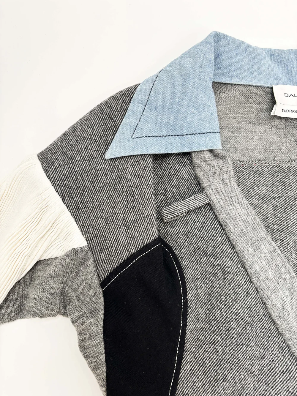 Balenciaga F/W 2002 asymmetrical cubist sweater — JAMES VELORIA